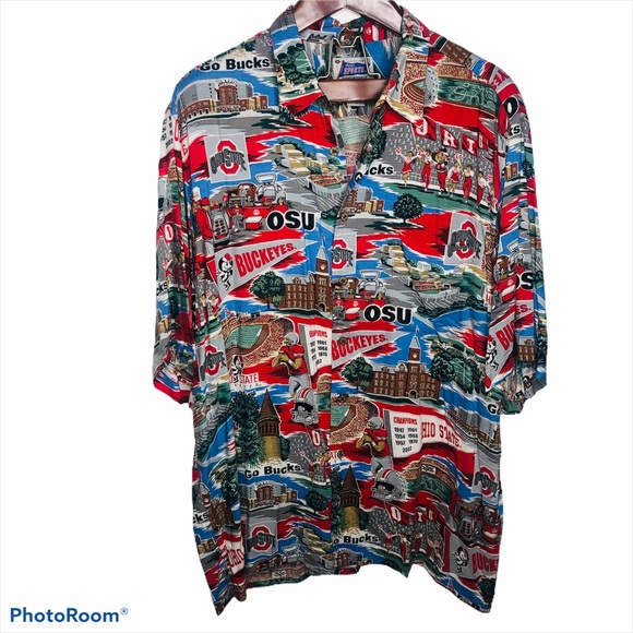 reyn spooner Other - Reyn Spooner OSU Ohio State Button Shirt Xxl Bucks